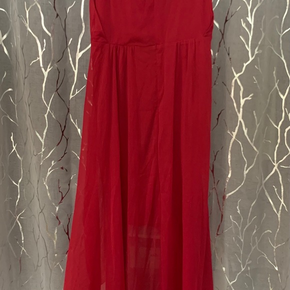 Express red high/low dress NWT - Picture 2 of 5